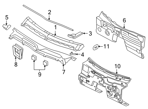 2005 Ford Mustang Screen Assembly Diagram for 9R3Z-63018A16-AA