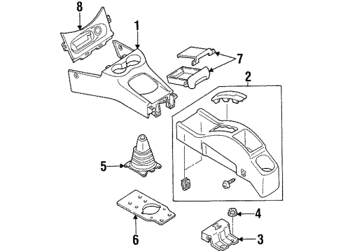 1997 Mercury Tracer Center Console Diagram