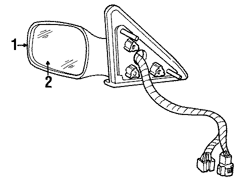 2001 Lincoln Town Car Outside Mirrors Diagram