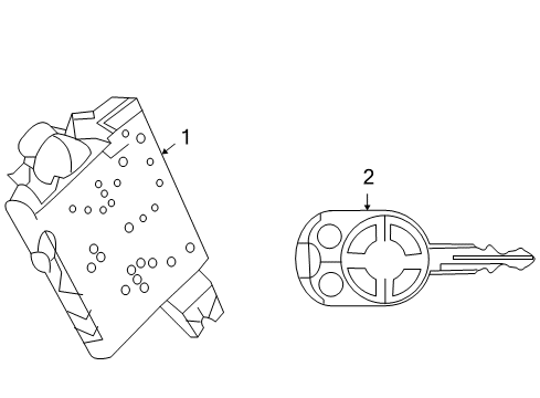 2009 Ford Edge Anti-Theft Components Diagram 1 - Thumbnail