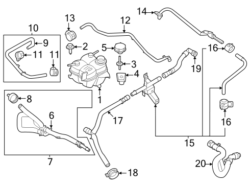 2024 Ford Mustang Hoses, Lines & Pipes Diagram 1 - Thumbnail