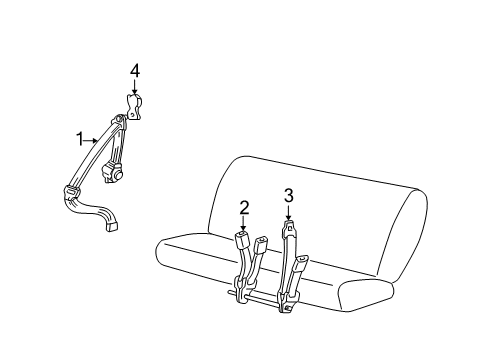 2005 Ford Excursion Seat Belt Diagram 4 - Thumbnail