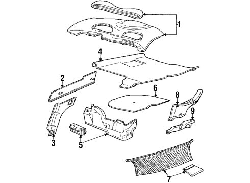 1996 Ford Taurus Screw & Plate Assembly Ad Diagram for F6DZ54406A70AA