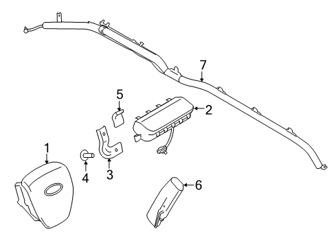 2016 Ford F-150 Air Bag Components Diagram 1 - Thumbnail