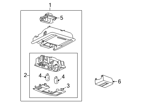 2011 Lincoln MKS Overhead Console Diagram