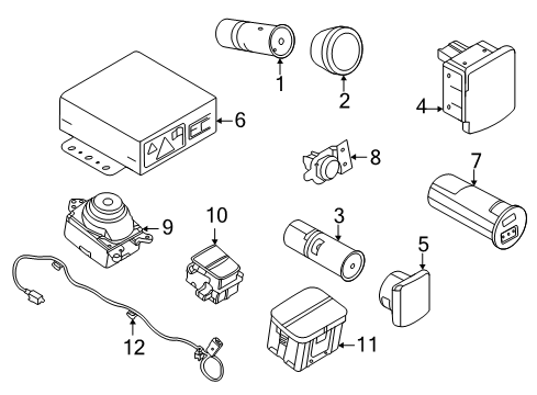 2021 Ford Escape Gear Shift Control - AT Diagram