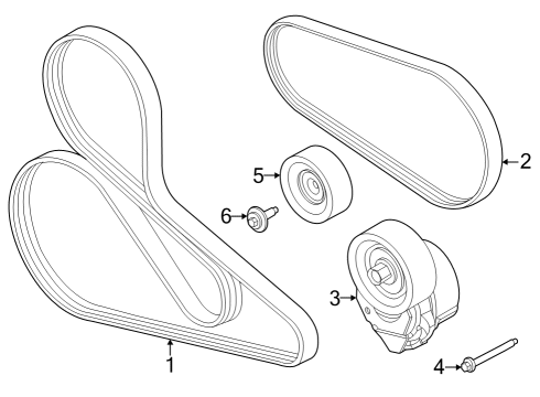 2024 Ford Mustang Belts & Pulleys Diagram 2 - Thumbnail