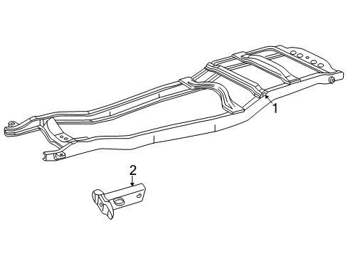 2003 Lincoln Aviator Frame & Components Diagram