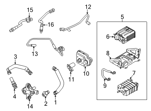 2020 Ford F-350 Super Duty HOSE - FUEL VAPOUR Diagram for LC3Z-9G297-C