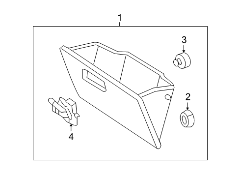 2007 Mercury Mariner Glove Box Diagram 2 - Thumbnail