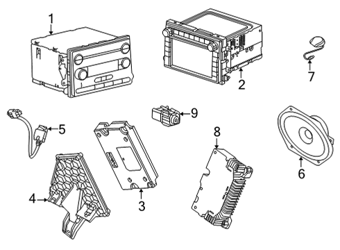 2019 Ford E-350 Super Duty Sound System Diagram