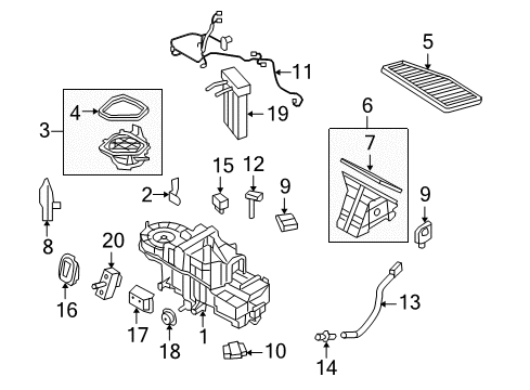 2011 Mercury Mariner Filter - Odour And Particles Diagram for 8L8Z-19N619-B