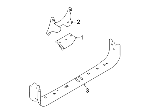 2022 Ford E-350 Super Duty Engine & Trans Mounting Diagram