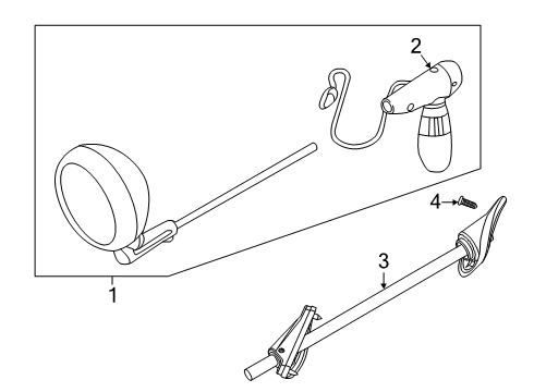 2015 Ford Police Interceptor Sedan Exterior Trim - Front Door Diagram 2 - Thumbnail