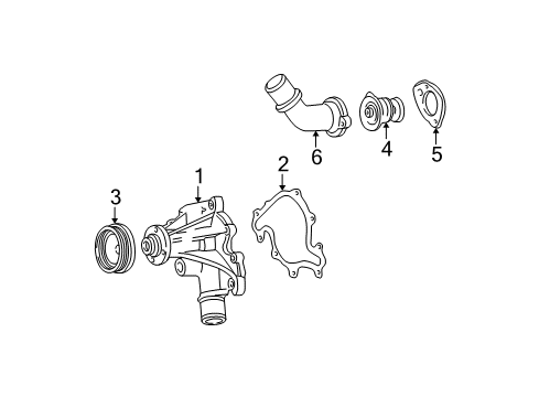 2002 Ford F-150 Water Pump Diagram 1 - Thumbnail