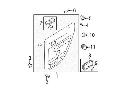 2009 Ford Edge Front Door Diagram 4 - Thumbnail