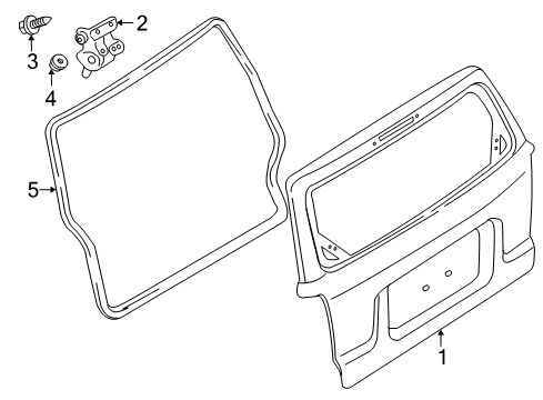 2011 Ford Escape Gate & Hardware Diagram 1 - Thumbnail