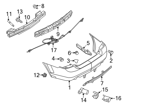 2008 Mercury Milan Retainer Diagram for 8N7Z-15K861-ABPTM