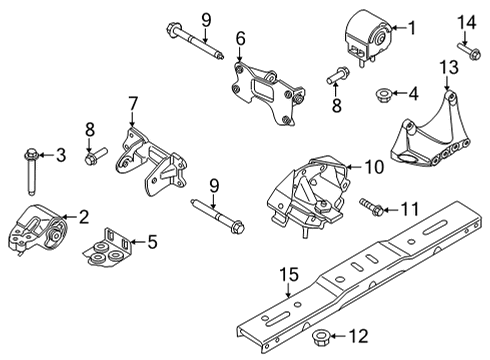 2021 Ford F-150 AUTOMATIC TRANSMISSION ASY Diagram for ML3Z-7000-AE