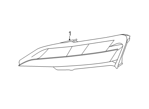 2017 Lincoln MKC Side Marker Lamp Assembly Diagram for EJ7Z-13200-C