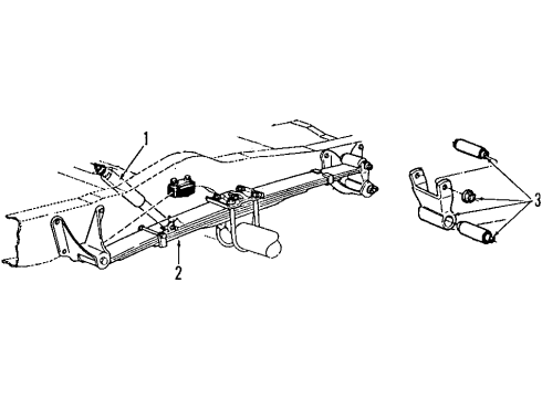 2002 Ford E-350 Super Duty Rear Suspension Diagram 1 - Thumbnail