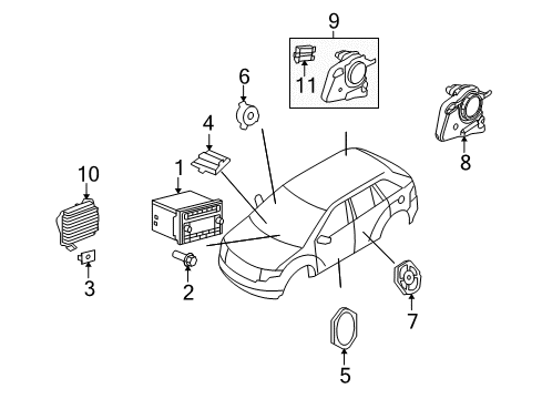 2007 Lincoln MKX Sound System Diagram