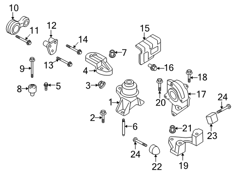 2009 Mercury Milan Bracket Diagram for 6E5Z-6E042-DA