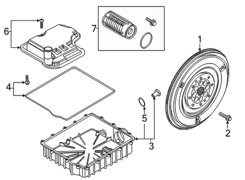 2020 Ford Mustang Transmission Components Diagram