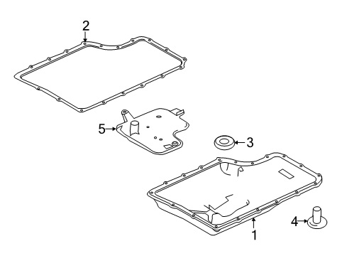 2022 Ford F-250 Super Duty Automatic Transmission Assembly Diagram for HC3Z-7000-M