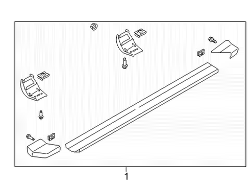 2021 Ford F-150 Running Board Diagram 1 - Thumbnail