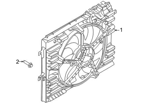 2021 Ford Mustang Cooling System, Radiator, Water Pump, Cooling Fan Diagram 3 - Thumbnail