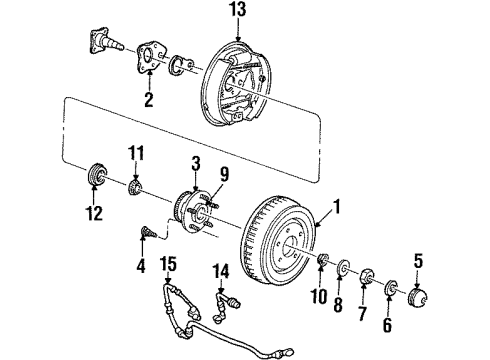 1995 Ford Windstar Rear Brakes Diagram 2 - Thumbnail