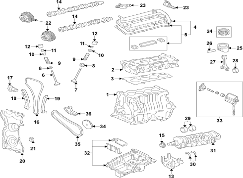 2022 Ford Edge Engine Parts & Mounts, Timing, Lubrication System Diagram 3 - Thumbnail