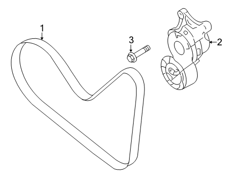 2019 Ford Explorer Belts & Pulleys, Maintenance Diagram 3 - Thumbnail