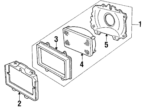 1984 Mercury Topaz Headlamps Diagram