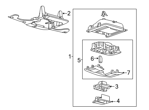 2016 Ford Police Interceptor Utility Cover - Switch Opening Diagram for 9L1Z-19K357-AE