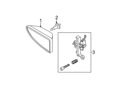 2003 Ford Focus Front Lamps - Fog Lamps Diagram 2 - Thumbnail