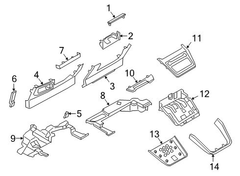 2020 Lincoln Corsair Cluster & Switches, Instrument Panel Diagram 3 - Thumbnail