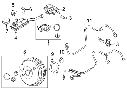 2015 Ford Transit Connect Reservoir Assembly - Expansion Diagram for EV6Z-2K478-A