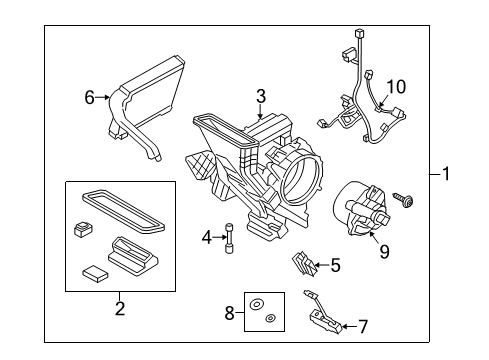 2021 Ford Transit-350 A/C Evaporator Diagram 2 - Thumbnail