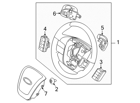 2010 Ford Taurus Sensor Assembly - Speed Diagram for AE9Z-9E731-C