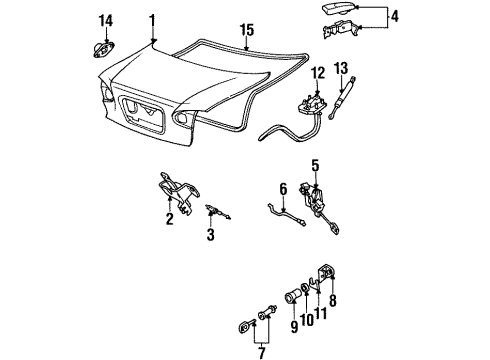 1999 Mercury Mystique Trunk Diagram