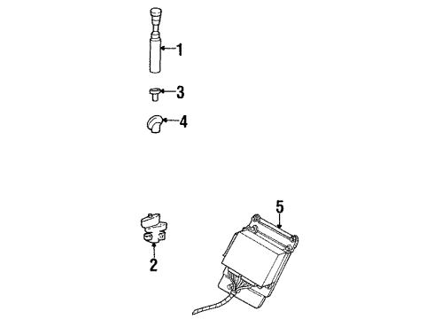 1998 Mercury Sable Antenna & Radio Diagram