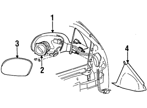 1998 Mercury Sable Mirrors Diagram