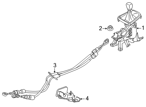 2014 Ford Fusion HOUSING ASY - GEAR SHIFT Diagram for DG9Z-7210-J