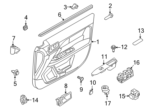 2011 Mercury Milan Rear Door Diagram 2 - Thumbnail