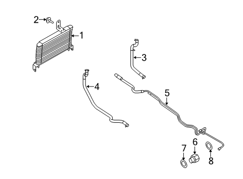 2009 Ford E-350 Super Duty Oil Cooler Diagram 4 - Thumbnail