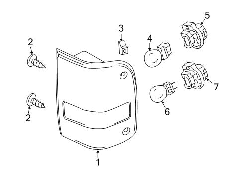 2006 Ford Ranger Combination Lamps Diagram 2 - Thumbnail