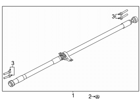 2022 Lincoln Corsair Drive Shaft - Rear Diagram