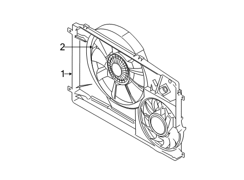 2016 Ford Transit-350 HD Cooling System, Radiator, Water Pump, Cooling Fan Diagram 1 - Thumbnail